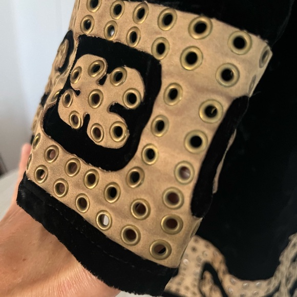 Elegant 60s velvet mini dress from London - Picture 9 of 14